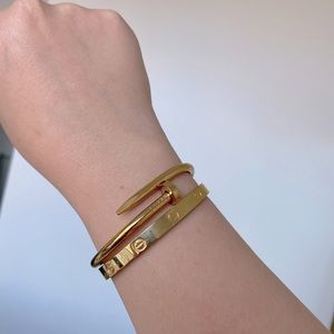 Love and nail bracelet